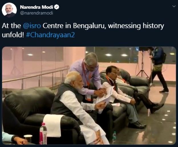 Did Modi see the camera and hug the head of the ISRO? 3 Did Modi see the camera and hug the head of the ISRO 3